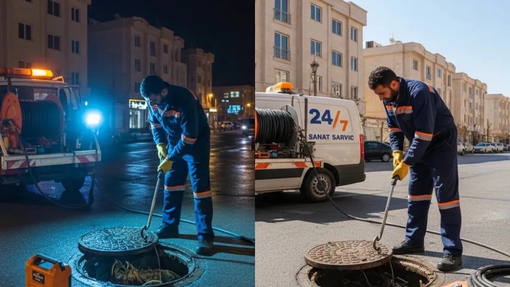 چاه بازکنی و لوله بازکنی شبانه‌روزی ایلخچی در سهند    ۰۹۱۰۴۹۱۲۳۶۷